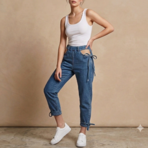 Jean color azul